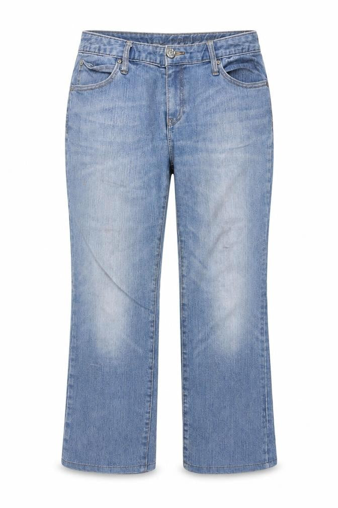 Womens UK Size 10 Gap Regular Fit Capri Blue Jeans