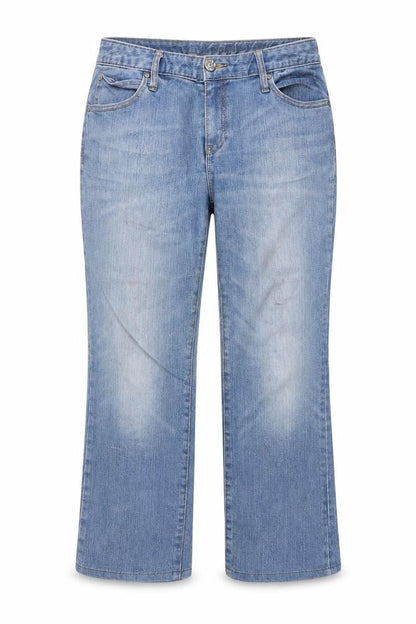 Womens UK Size 10 Gap Regular Fit Capri Blue Jeans