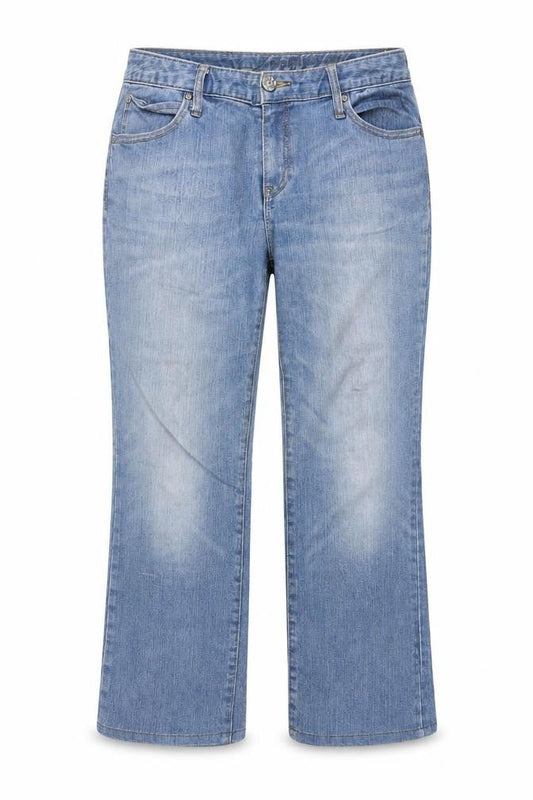 Womens UK Size 10 Gap Regular Fit Capri Blue Jeans