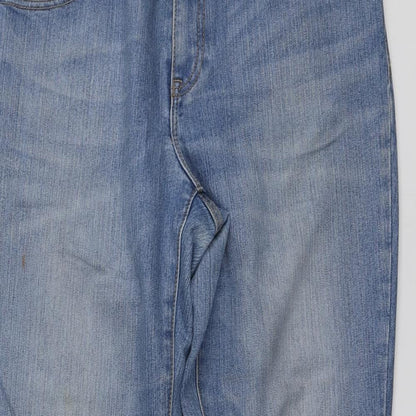 Gap Womens Blue  Cotton Capri Jeans Size 10 L26 in Regular