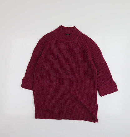 NEXT Womens Grey Geometric Polyester A-Line  Size 18  Round Neck