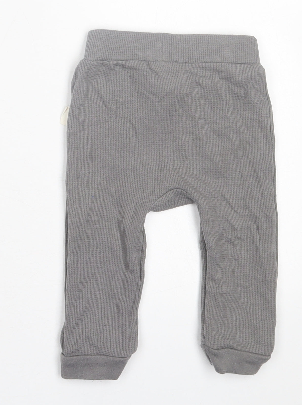 Rabbit & Bear Boys Grey  Cotton Jogger Trousers Size 6-9 Months  Pullover