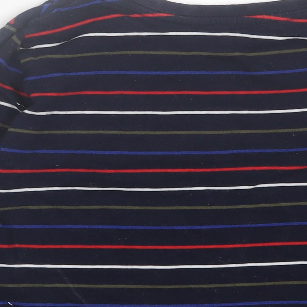 Primark Boys Multicoloured Striped Cotton Basic Casual Size 2 Years Crew Neck Pullover