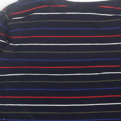 Primark Boys Multicoloured Striped Cotton Basic Casual Size 2 Years Crew Neck Pullover
