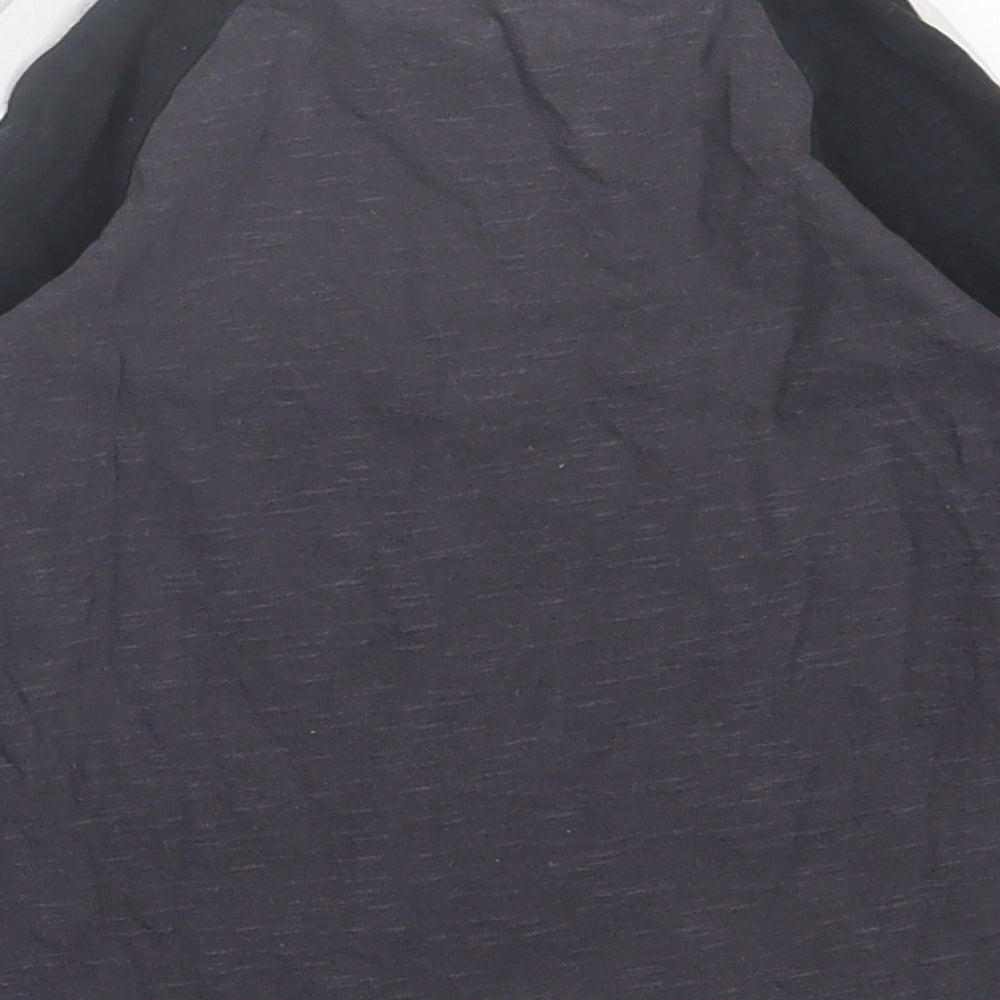 Mothercare Boys Grey  Cotton Basic Casual Size 12-18 Months Crew Neck Pullover