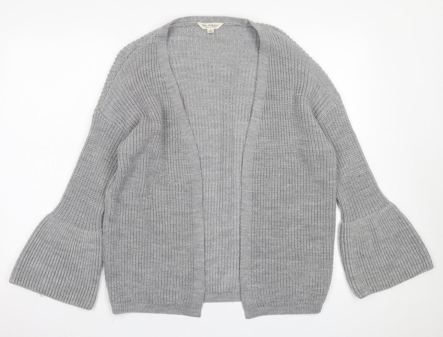 Womens UK Size 8 Miss Selfridge Grey Cardigan Jumper