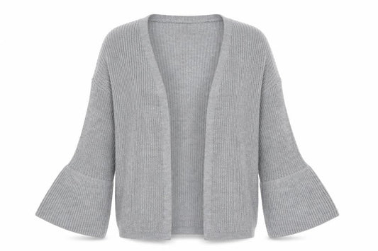 Womens UK Size 8 Miss Selfridge Grey Cardigan Jumper