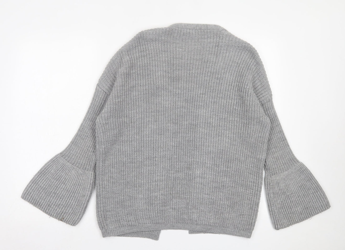 Womens UK Size 8 Miss Selfridge Grey Cardigan Jumper