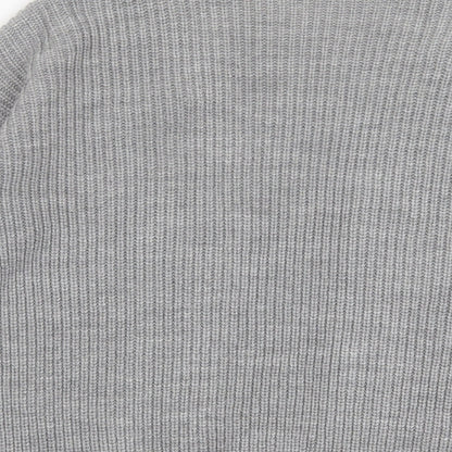 Womens UK Size 8 Miss Selfridge Grey Cardigan Jumper
