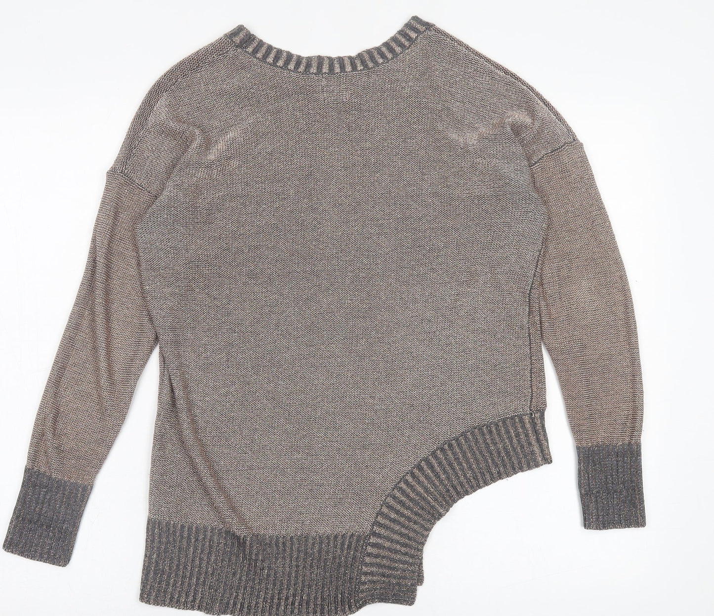 Womens UK Size 10 River Island Gold Pullover Jumper