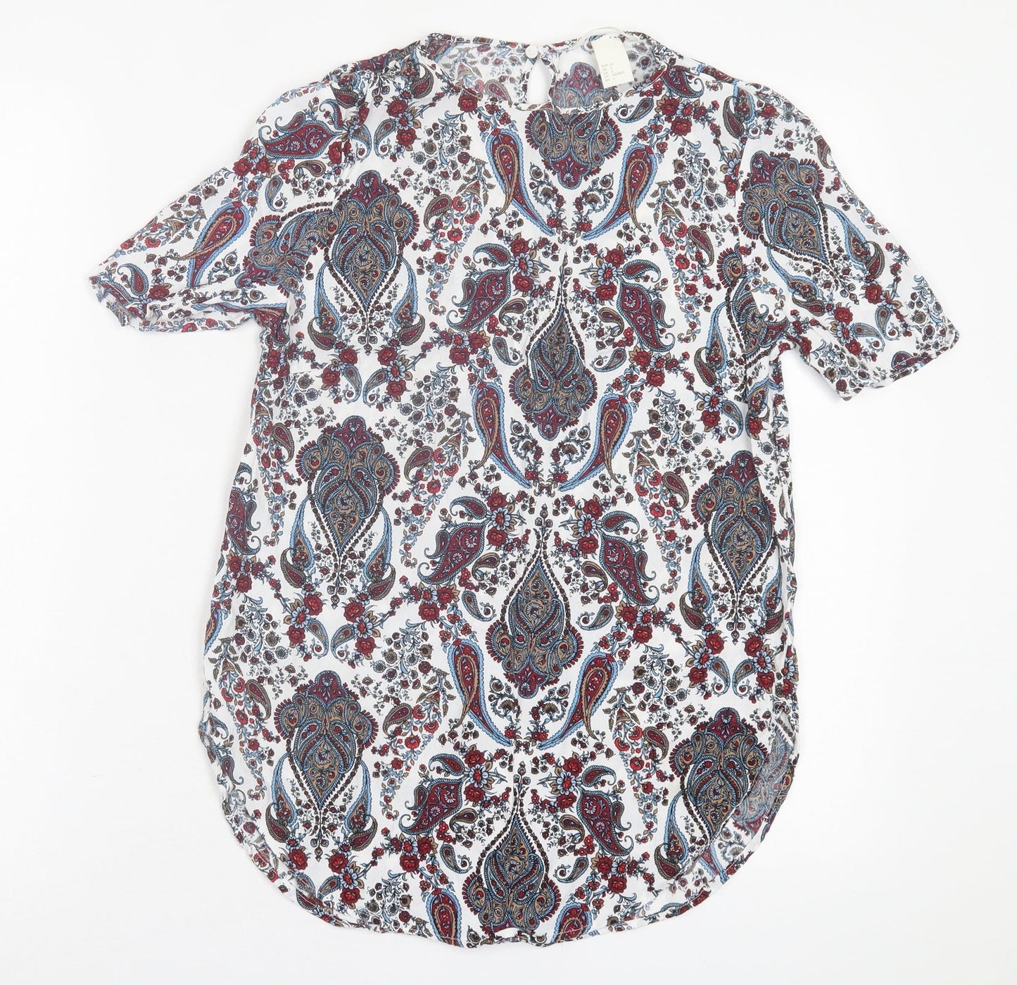 Womens UK Size 6 H&M Multicoloured Basic T-Shirt