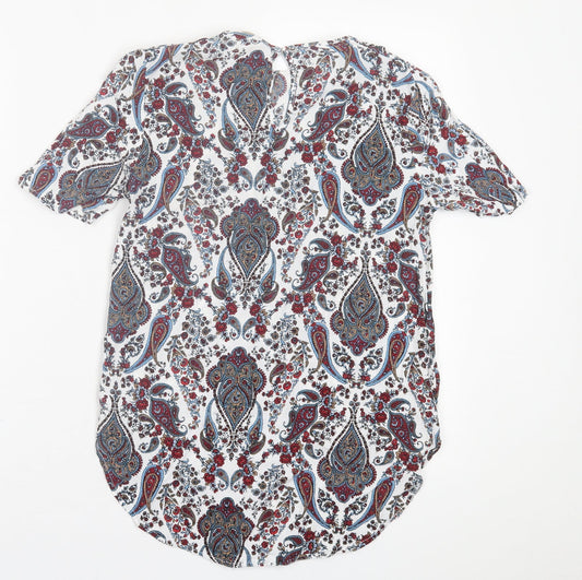 Womens UK Size 6 H&M Multicoloured Basic T-Shirt
