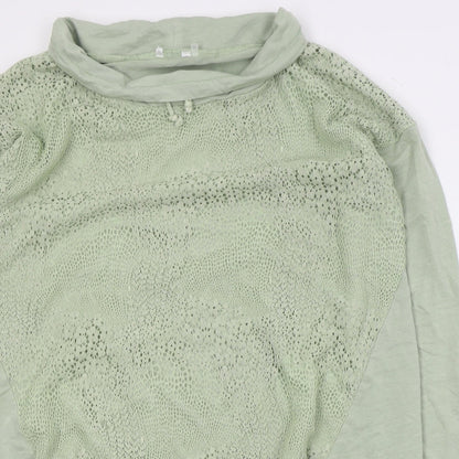 Preworn Womens Green  Cotton Pullover Sweatshirt Size M  Pullover