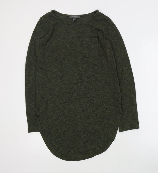 Primark Womens Green Round Neck  Polyester Pullover Jumper Size 4