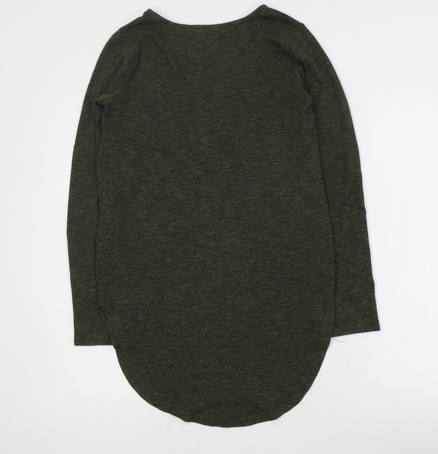 Primark Womens Green Round Neck  Polyester Pullover Jumper Size 4