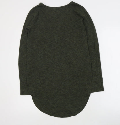 Primark Womens Green Round Neck  Polyester Pullover Jumper Size 4