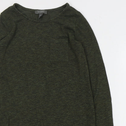 Primark Womens Green Round Neck  Polyester Pullover Jumper Size 4