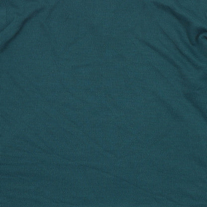 Bonmarchr Womens Green Round Neck  Polyester Henley Jumper Size L