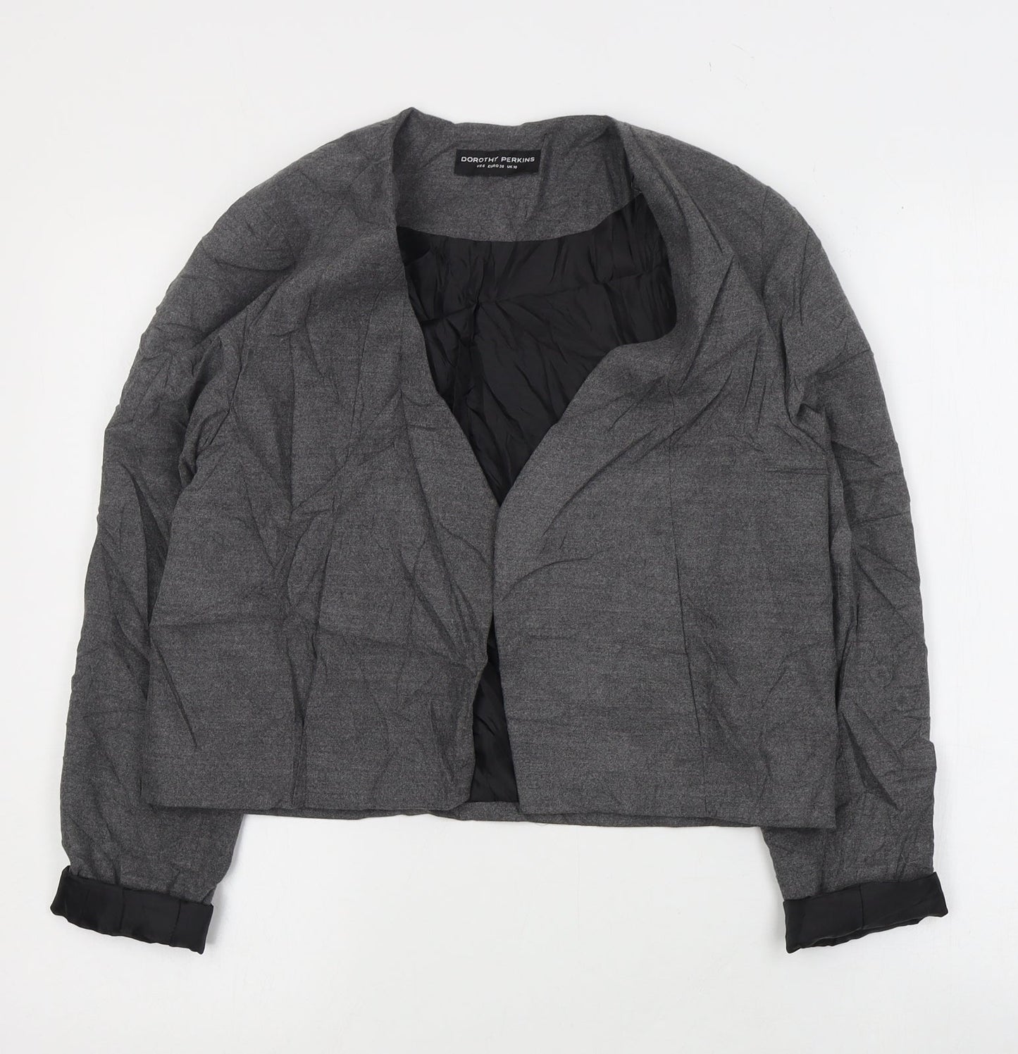 Womens UK Size 10 Dorothy Perkins Grey Jacket