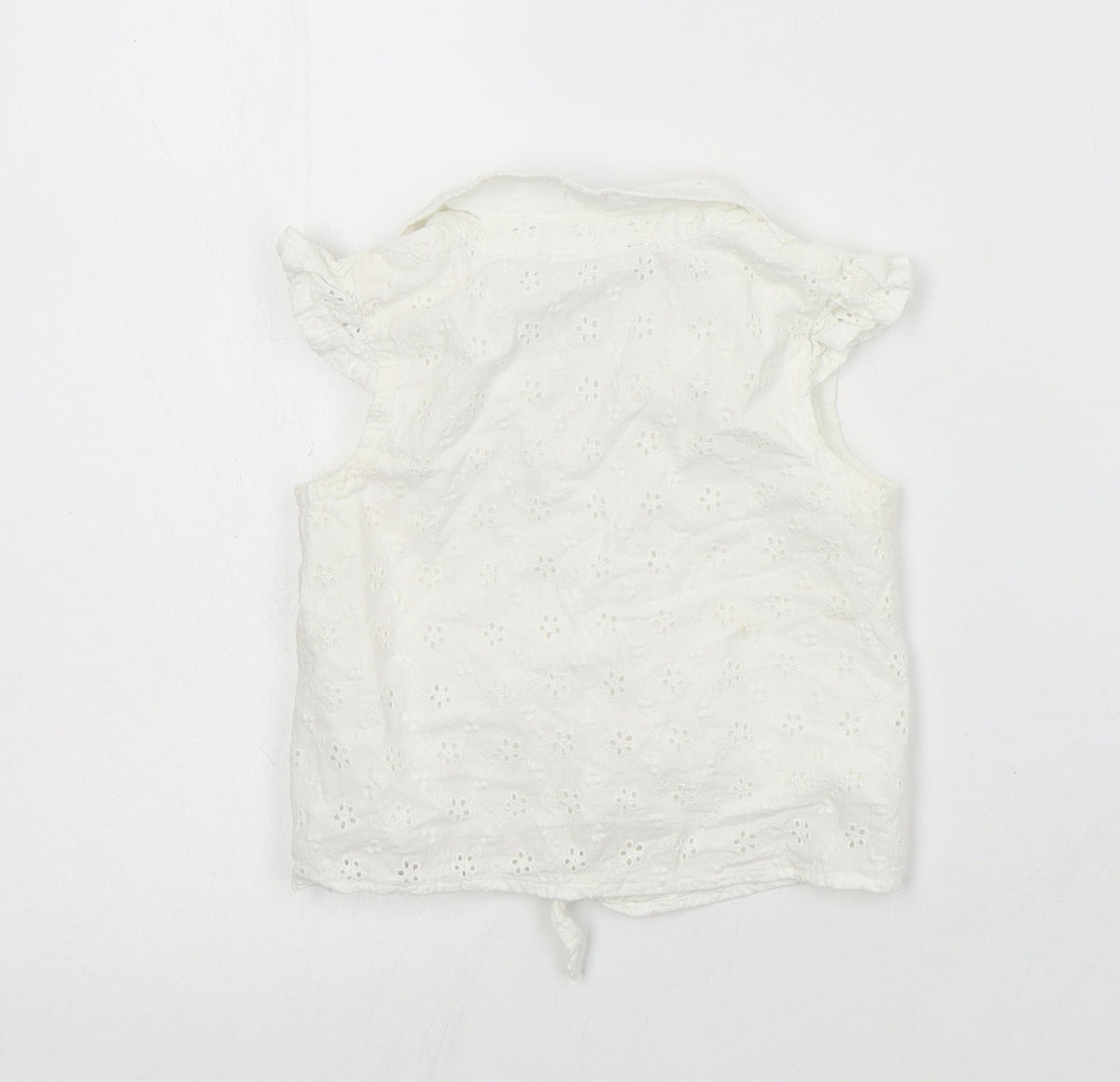 Primark Baby White  Cotton Basic Button-Up Size 12-18 Months Collared Button