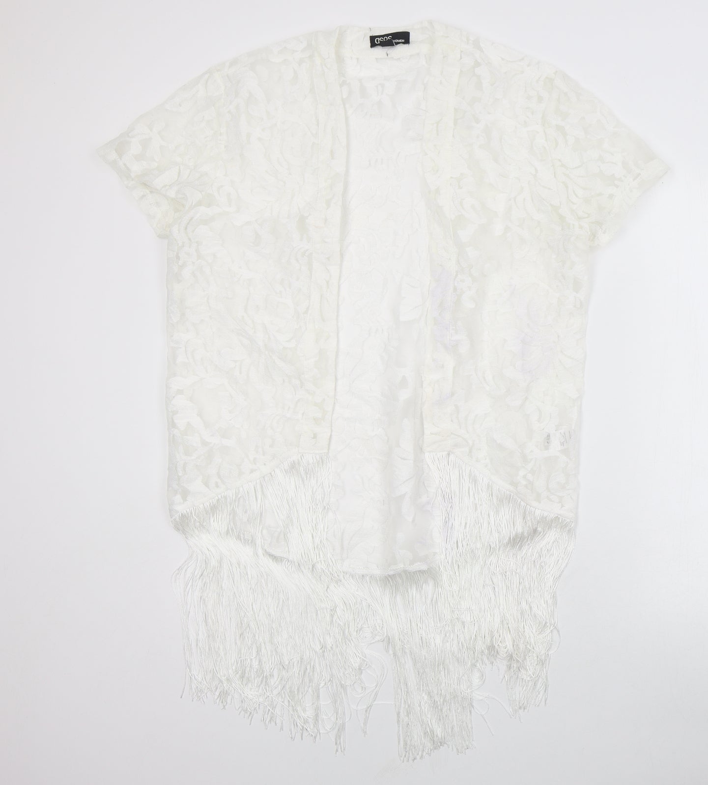 Womens UK Size 8 ASOS Ivory Kimono Coat