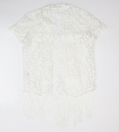 Womens UK Size 8 ASOS Ivory Kimono Coat