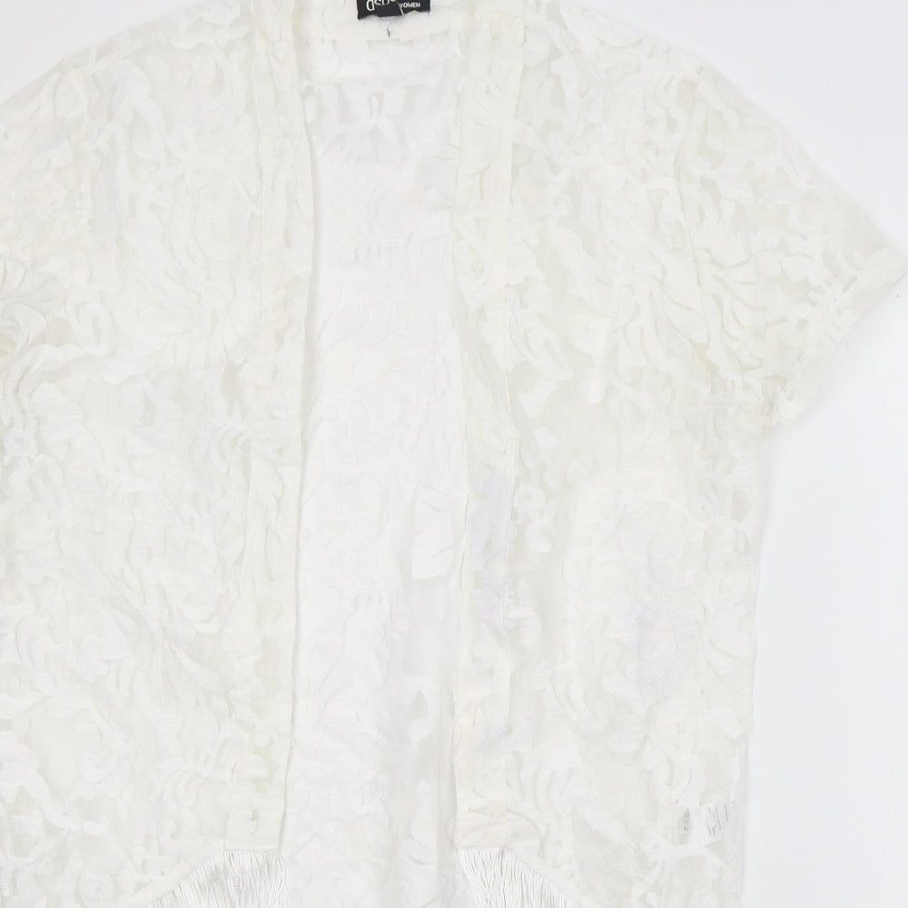 Womens UK Size 8 ASOS Ivory Kimono Coat