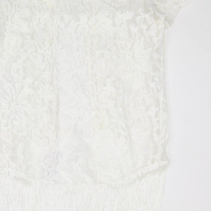 Womens UK Size 8 ASOS Ivory Kimono Coat