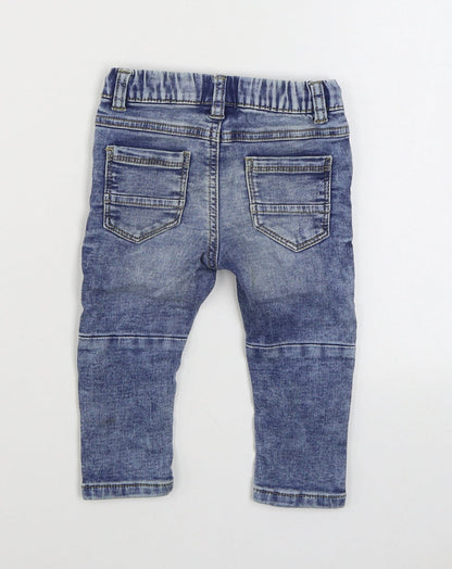 NEXT Boys Blue  Cotton Jogger Jeans Size 9 Months