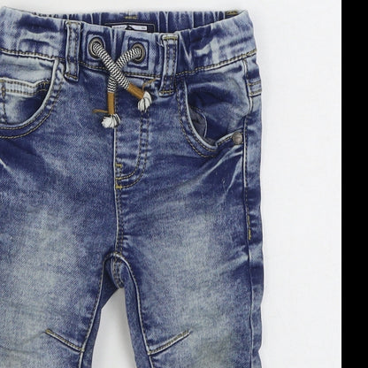 NEXT Boys Blue  Cotton Jogger Jeans Size 9 Months