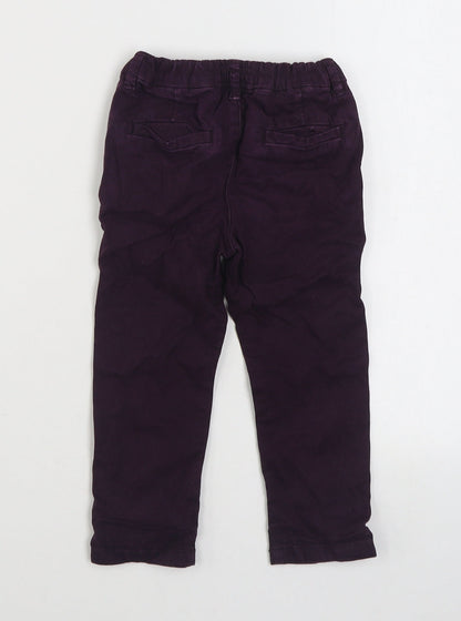 NEXT Boys Purple  Cotton Jogger Jeans Size 18-24 Months  Zip