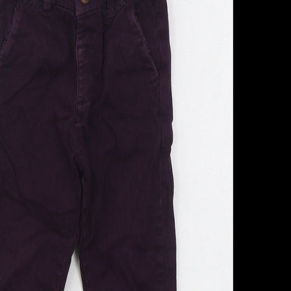 NEXT Boys Purple  Cotton Jogger Jeans Size 18-24 Months  Zip