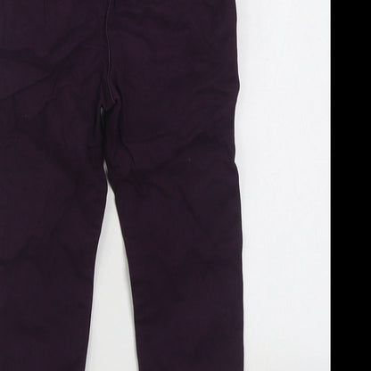 NEXT Boys Purple  Cotton Jogger Jeans Size 18-24 Months  Zip