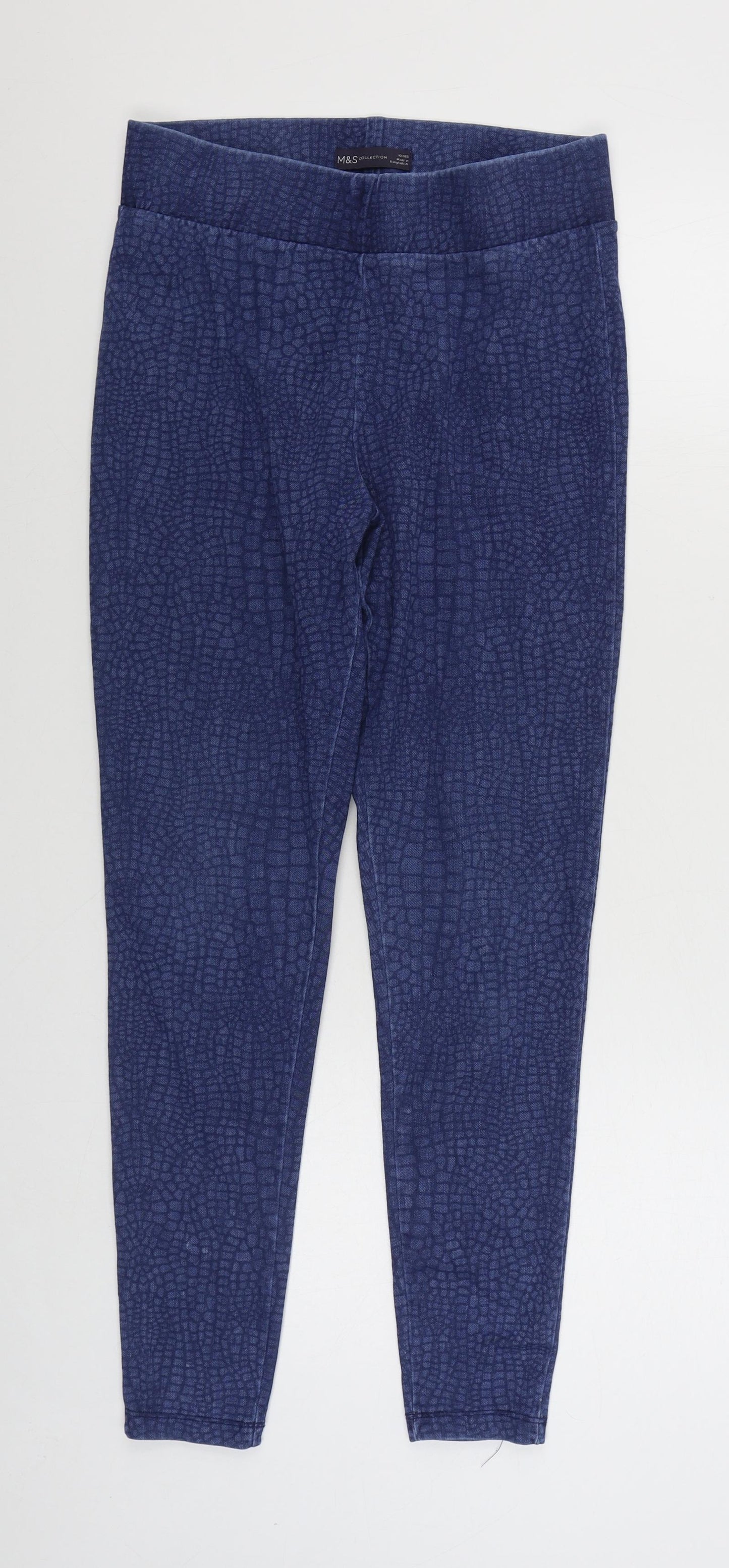 Womens UK Size 10 Marks and Spencer Regular Fit Jegging Blue Jeans
