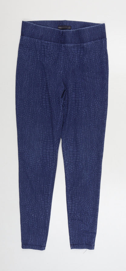 Womens UK Size 10 Marks and Spencer Regular Fit Jegging Blue Jeans