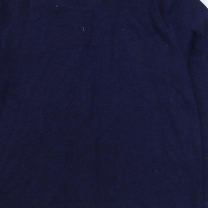 Mens UK Size L Matalan Blue Pullover Sweatshirt