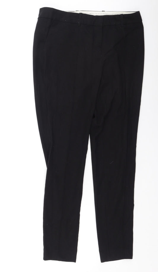 Womens UK Size 10 NEXT Regular Fit Dress Pants Black Trousers