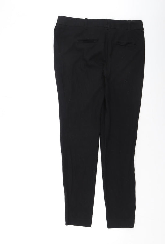 Womens UK Size 10 NEXT Regular Fit Dress Pants Black Trousers