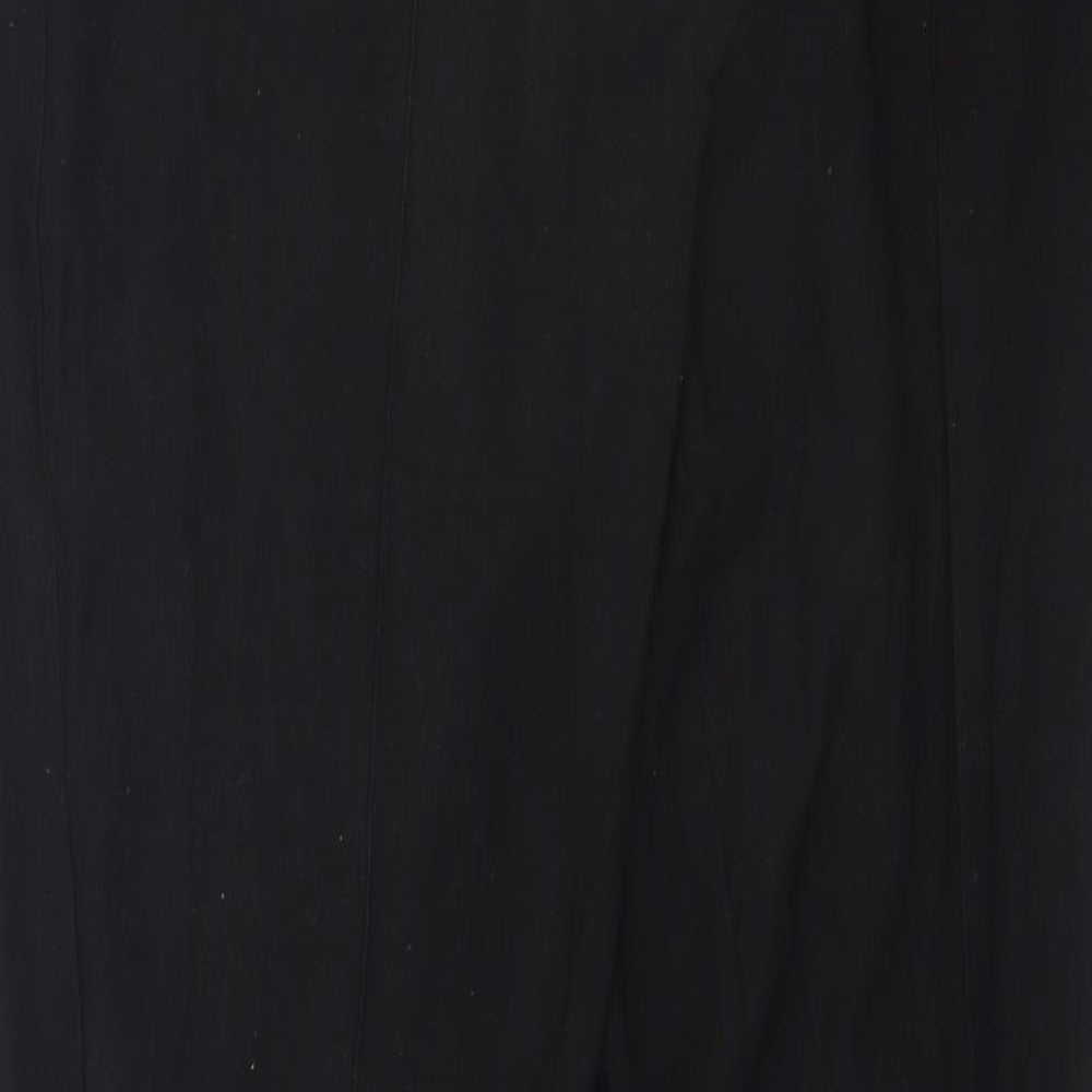 Womens UK Size 10 NEXT Regular Fit Dress Pants Black Trousers