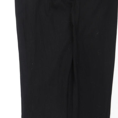 Womens UK Size 10 NEXT Regular Fit Dress Pants Black Trousers