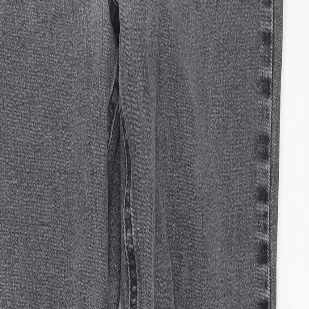 New Look Womens Grey  Cotton Skinny Jeans Size 6 L25 in Regular