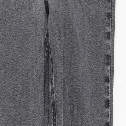 New Look Womens Grey  Cotton Skinny Jeans Size 6 L25 in Regular