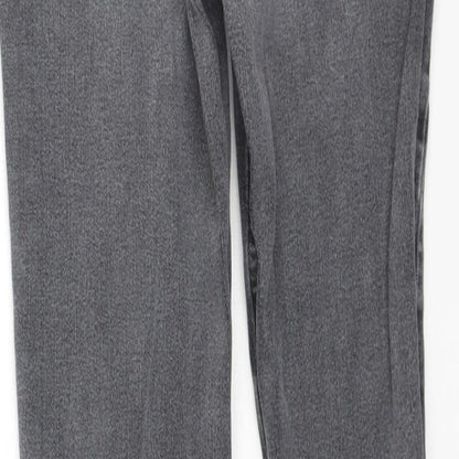 New Look Womens Grey  Cotton Skinny Jeans Size 6 L25 in Regular