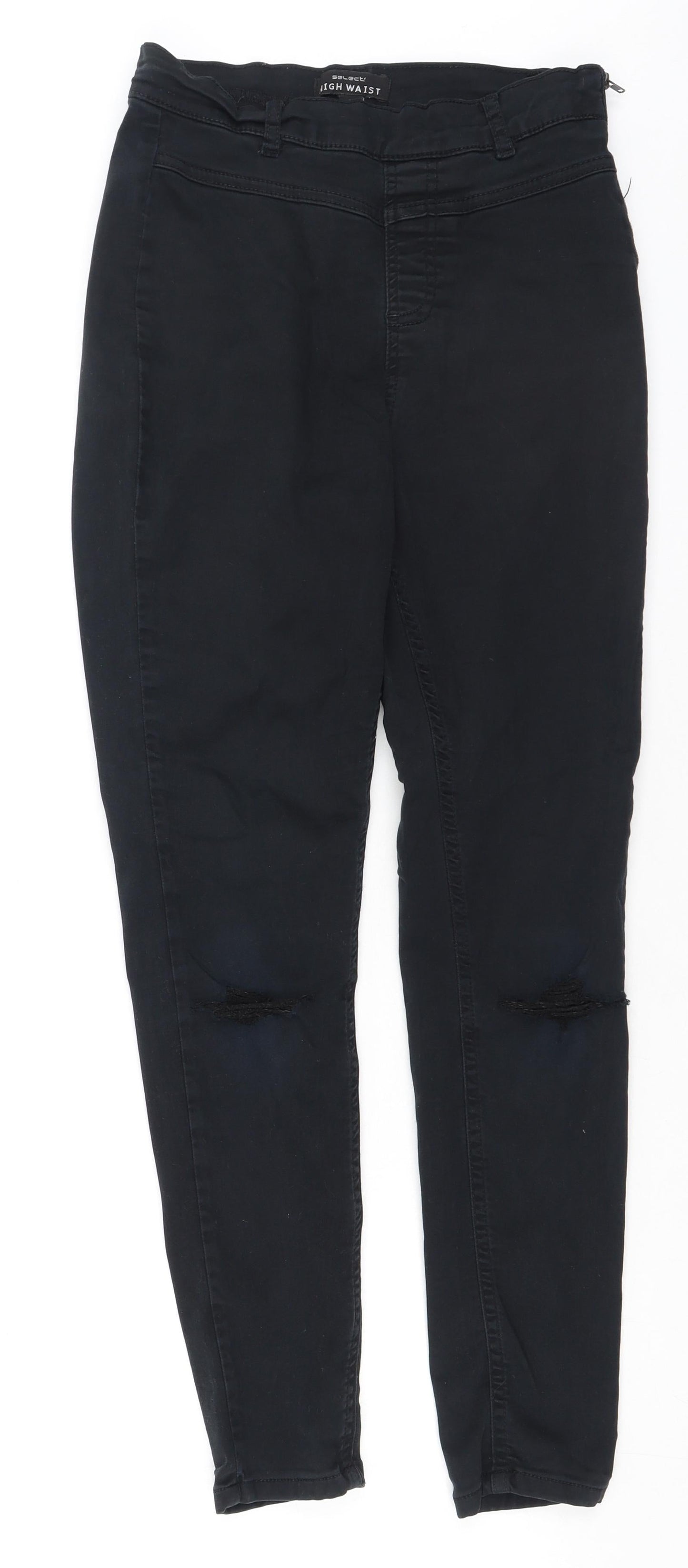 Select Womens Black  Cotton Jegging Jeans Size 12 L27 in Regular