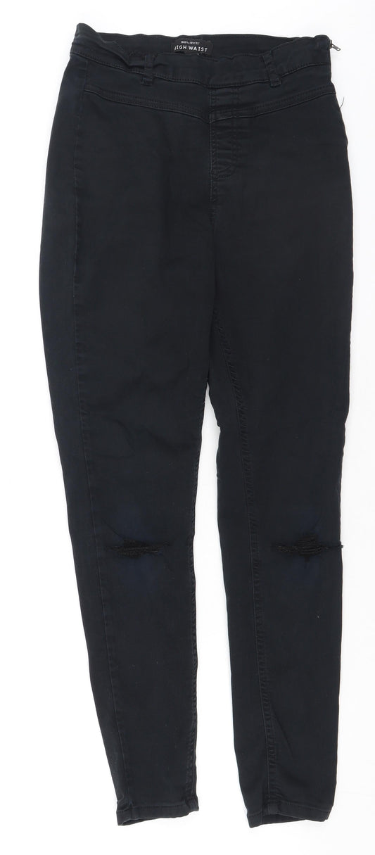 Select Womens Black  Cotton Jegging Jeans Size 12 L27 in Regular