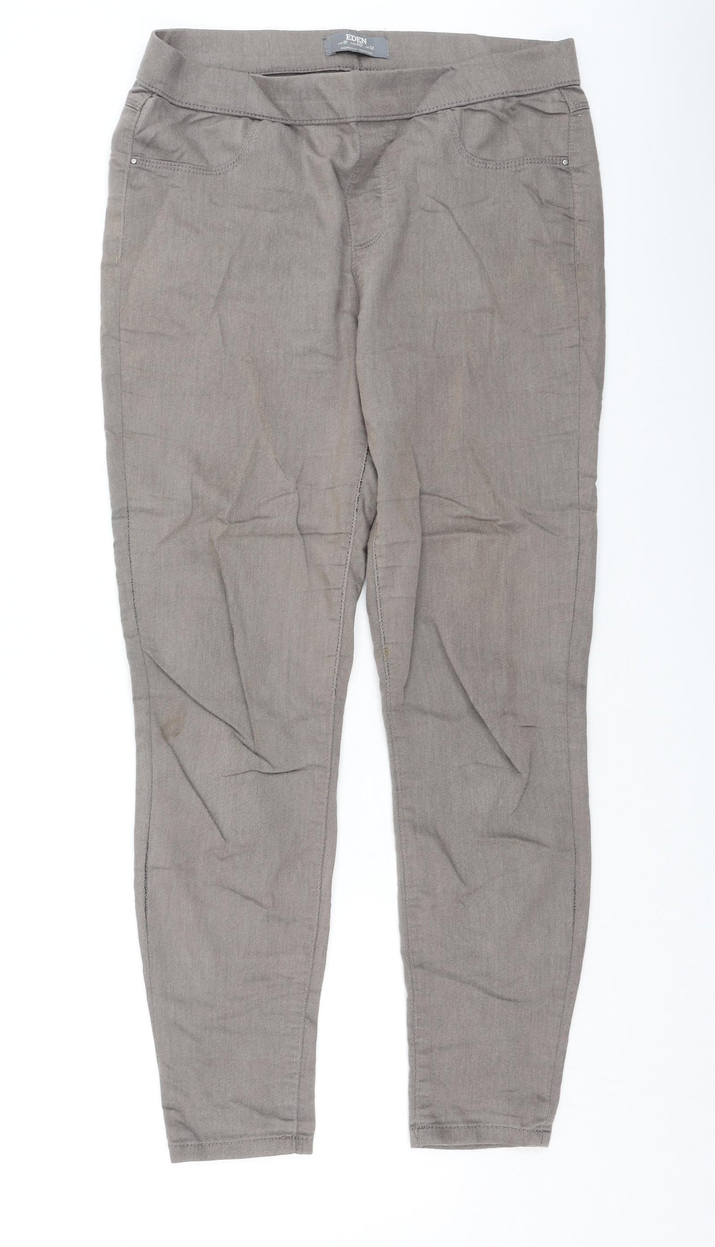 Womens UK Size 12 Dorothy Perkins Regular Fit  Brown Trousers