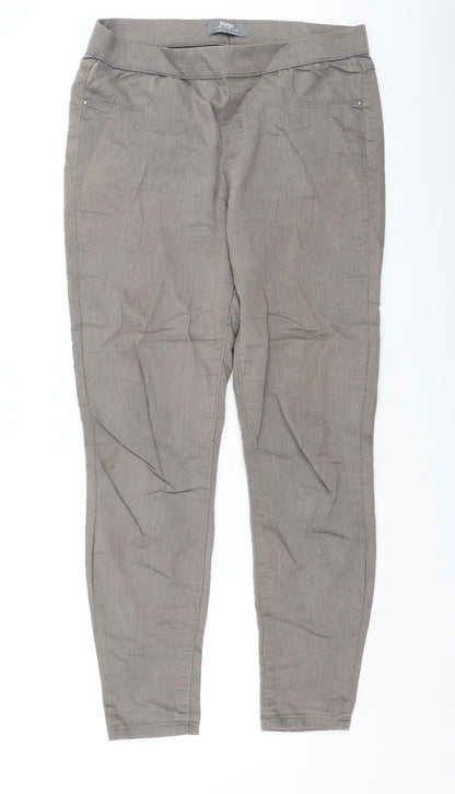 Womens UK Size 12 Dorothy Perkins Regular Fit  Brown Trousers