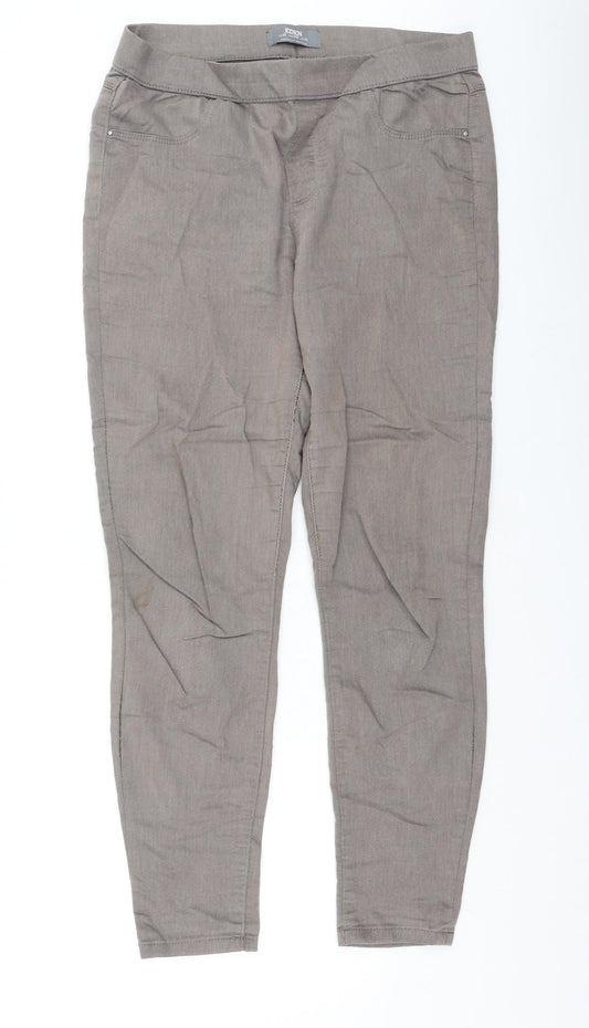 Womens UK Size 12 Dorothy Perkins Regular Fit  Brown Trousers
