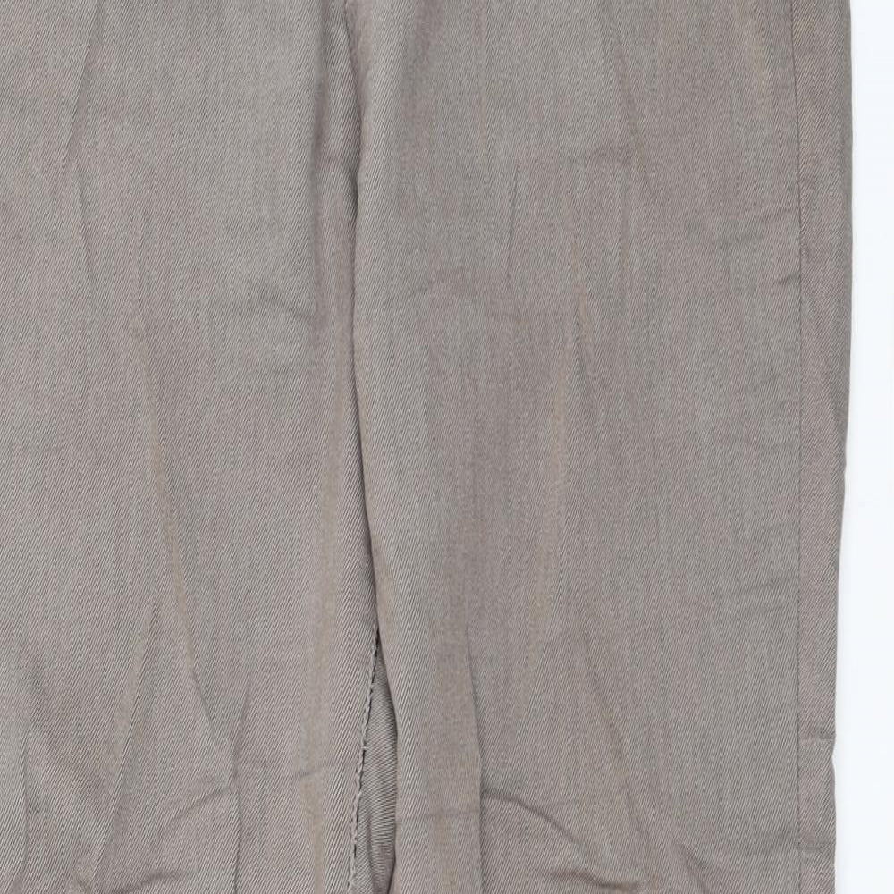 Womens UK Size 12 Dorothy Perkins Regular Fit  Brown Trousers