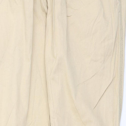 International Womens Brown  Cotton Trousers  Size 8 L28 in Regular